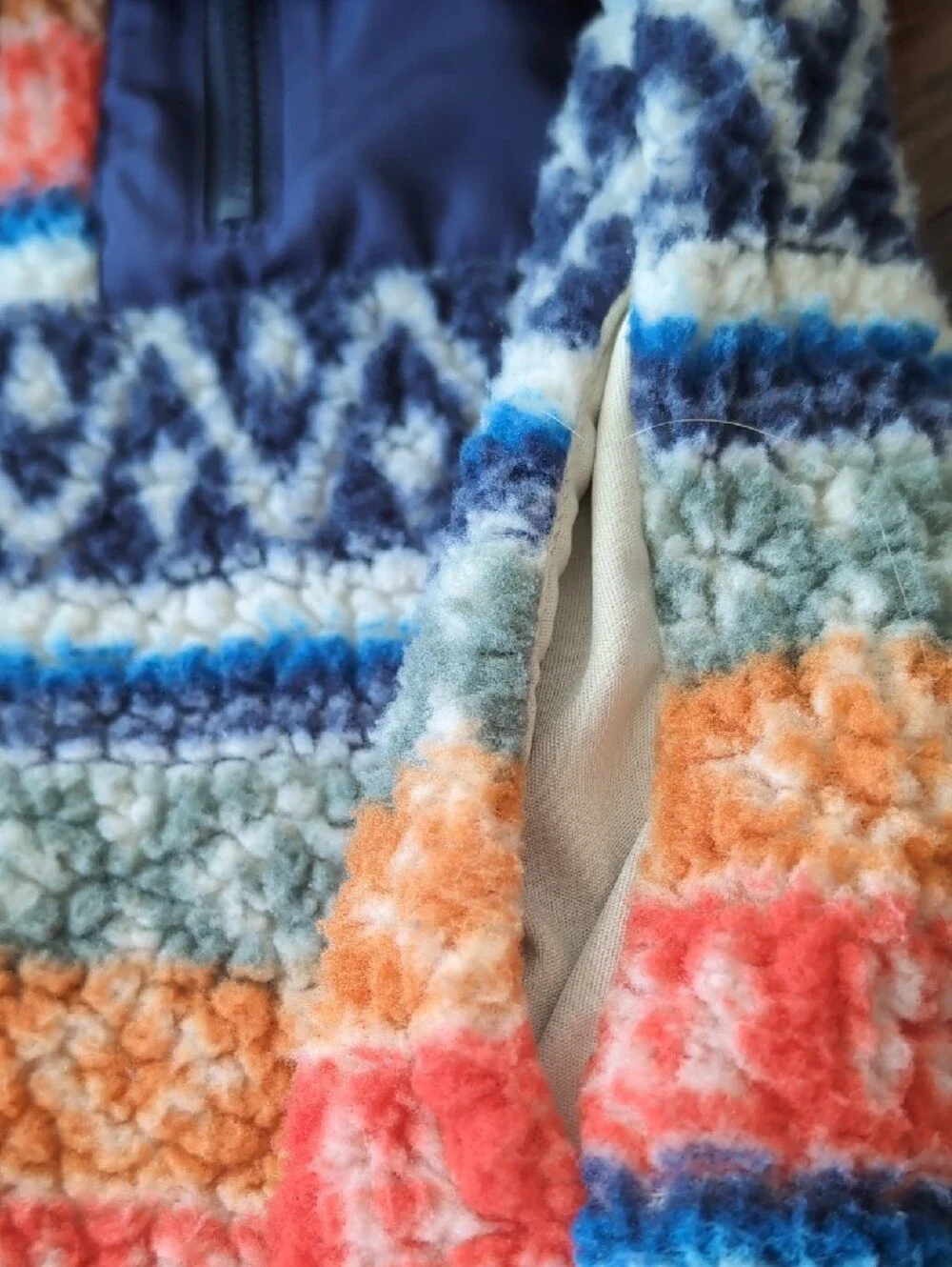 EUC Old Navy Sherpa Zip-up - Small
